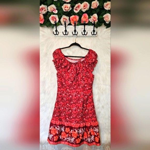 Shein Floral Cottage Mini Dress (NWOT) - Picture 1 of 6